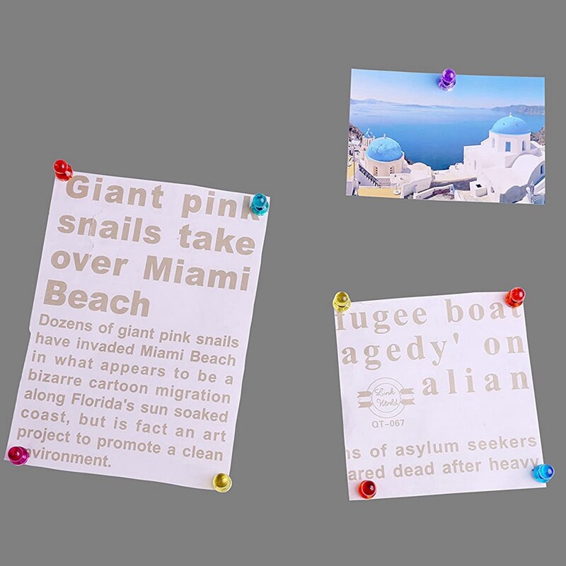 Push Pin Magneten, Pack Van 63 Diverse Kleuren Sterke Magnetische Push Pins, Perfect Magneten Voor Whiteboard, koelkast, Kaart