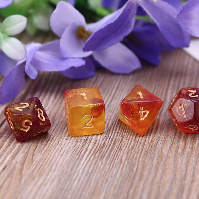 Neue 7 stücke D20 polyedrisch Würfel funkeln Doppel Farben 20 Seitige Würfel Tisch Brettspiel für Bar Verein Party