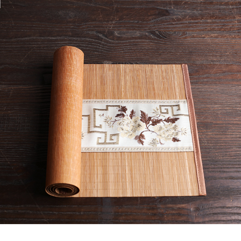 30*60cm bambus bordflag bambus træbakke tebakke te bordmåtte europæisk klud specialtilbud bordflag køkkenforsyninger: 30 x 60cm / 3
