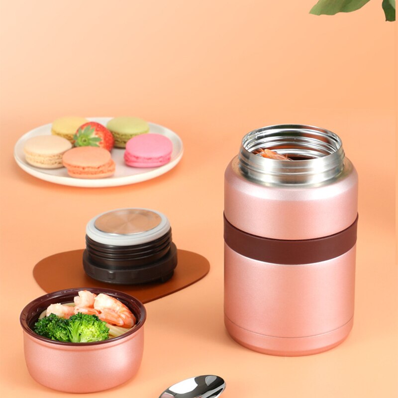 Roestvrij Staal Voedsel Thermos 12-24 Uur Vacuüm Lunchbox Thermo Container Soep Pot Geïsoleerde Thermosflessen