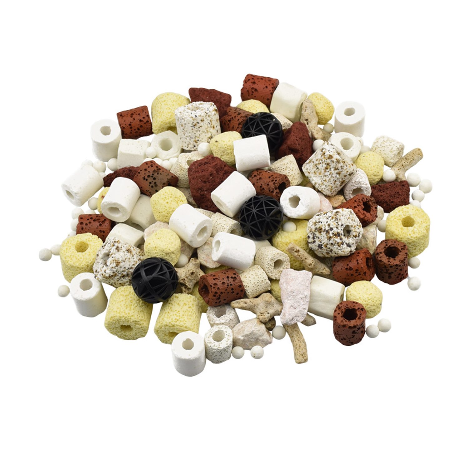 Média filtrant pour Aquarium, charbon actif, anneau en céramique, 250g, Bio boule, de l'eau, accessoires de filtre pour Aquarium