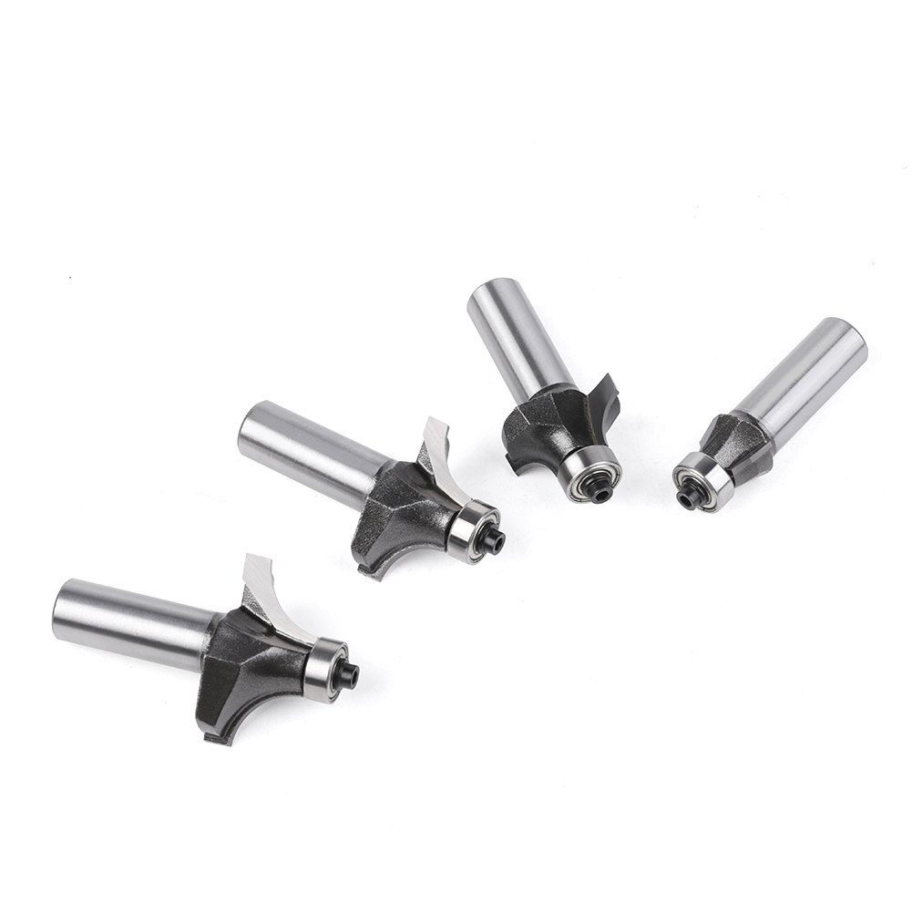 1/4&6mm shank Corner Round Over Router Bit with Be... – Grandado