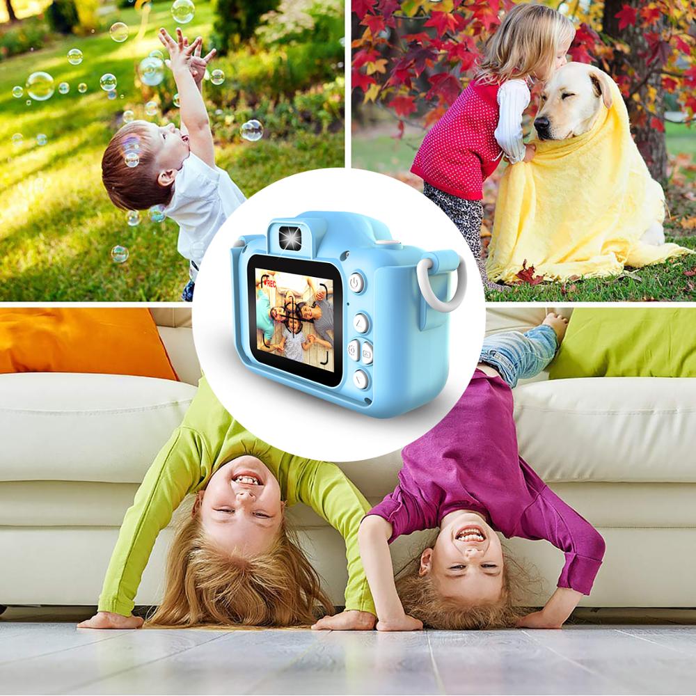 Børn digitalkamera børn tegneserie videokamera 2.0 tommer 2000w pixels perfekt legetøj til drengepiger