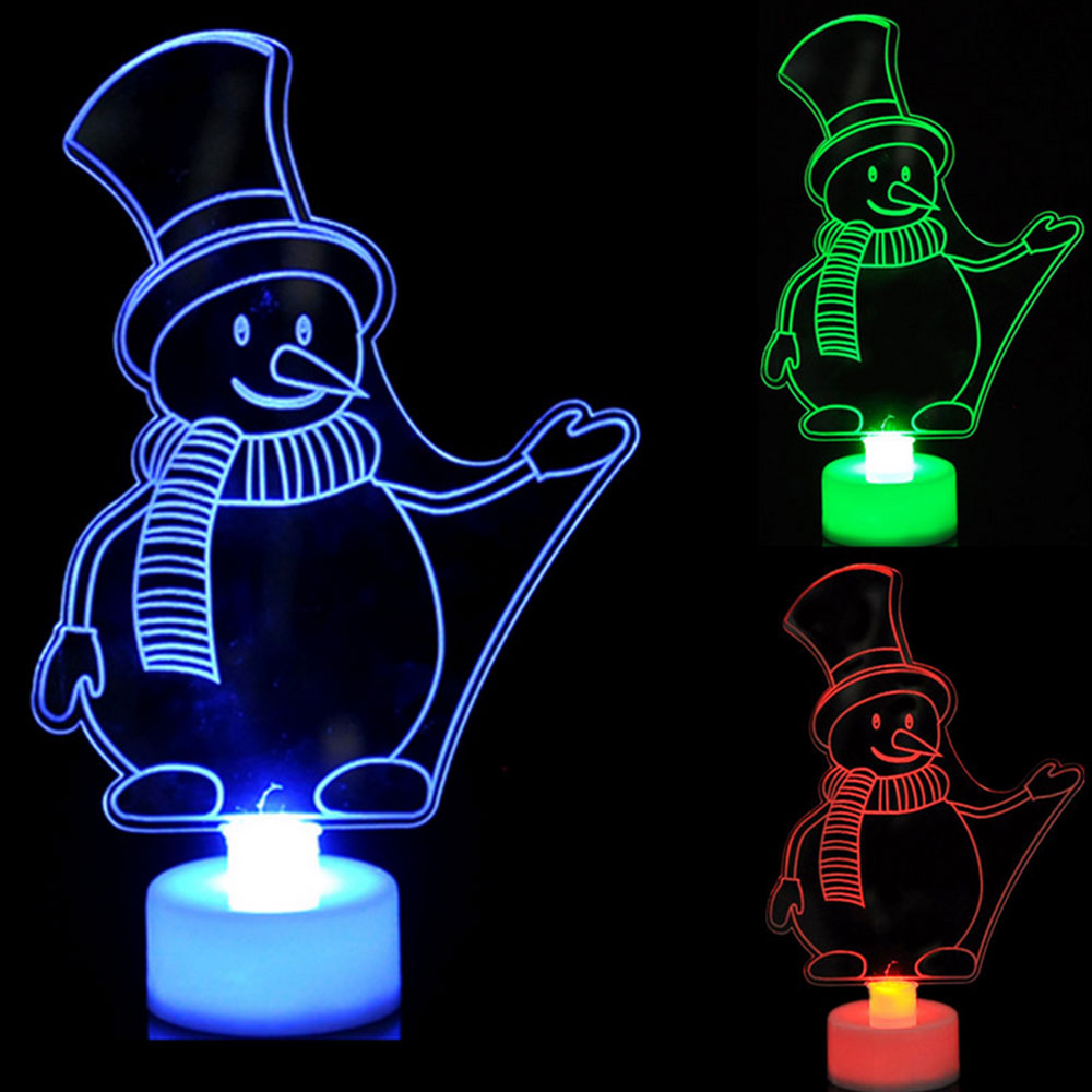 Christmas Xmas Tree Children Night Light Toy Colorful Santa Claus LED Kids Luminous Toys