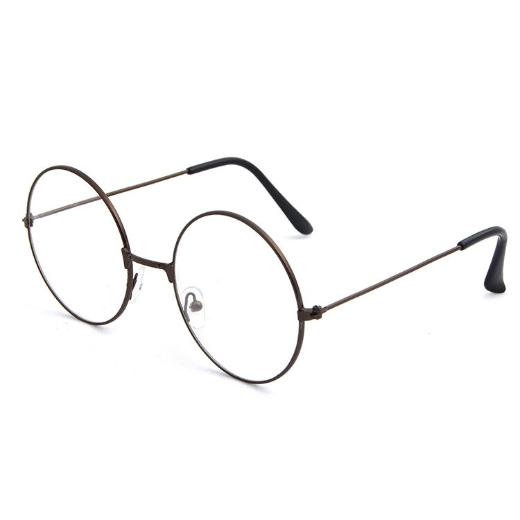 Round Eyeglasses glasses frame men/women Transparent Metal eyeglass frame Black Silver Gold spectacles Eyeglasses: 1