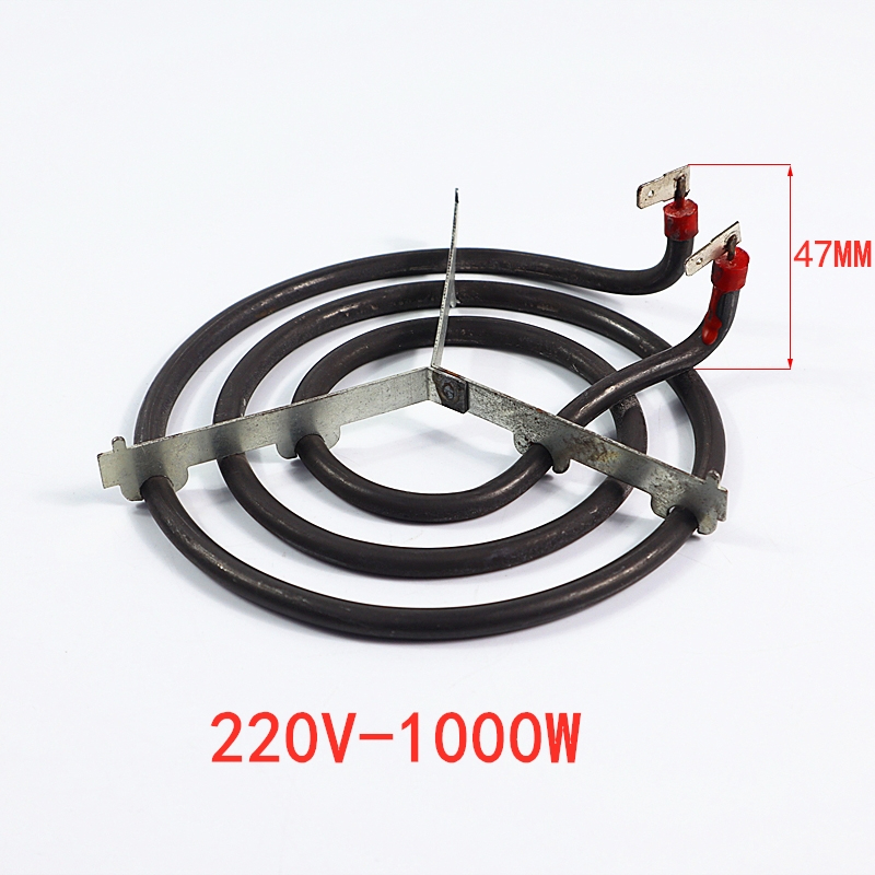 Élément chauffant de remplacement pour table de cuisson, poêle, four, rôtissoire, friteuse à air, Eva de surface, chauffage tubulaire électrique, 1000W-1800W: Bronze jaune