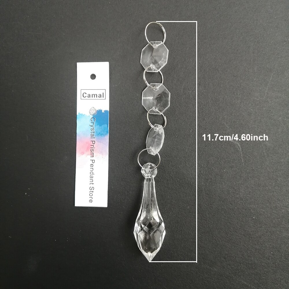 Camal 10 stücke Acryl Kristall Perlen Anhänger Girlande Kronleuchter Hängen Party Hochzeit Dekoration Tische Mittelstücke Vorhang DIY: E