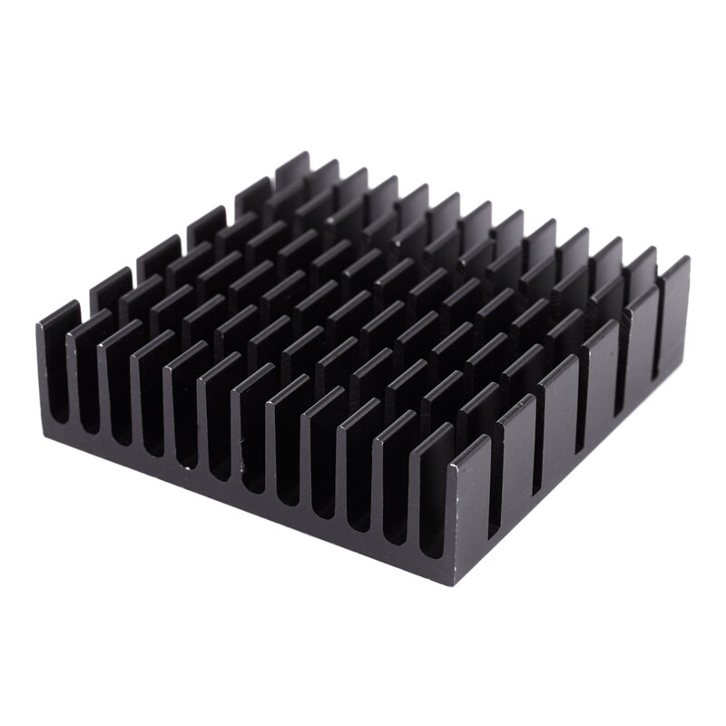 4 Pieces Black Aluminum Heat Sink Cooling Fin Cooler 40mmx40mmx11mm