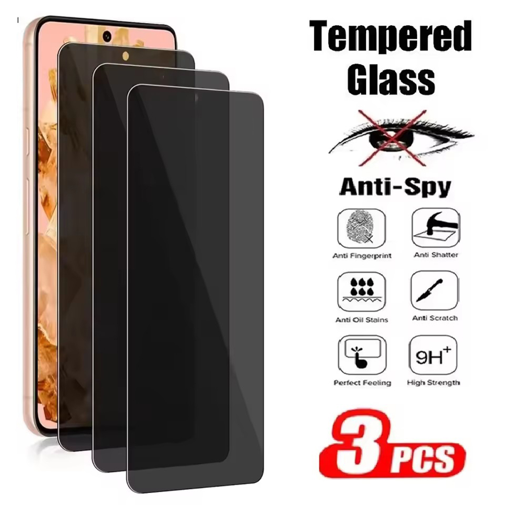 3 uds vidrio templado de privacidad para Motorola Moto G9 E13 E22 E22i E6 E6S E6i E7 Z4 Play Plus Protector de pantalla