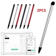 2Pcs Capacitieve Universele Stylus Pen Touch Screen Stylus Potlood voor Tablet voor iPad Mobiel Moblie telefoon Samsung