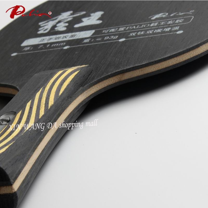 Original Palio overlord double carbon double titanium table tennis blade strengthen offensive, forehand off racquet sports pingp