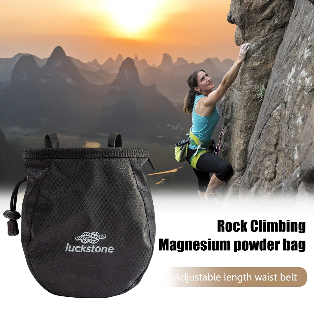Sac de poudre de magnésium pour l'escalade, sac de craie en polyester imperméable, stockage réglable, levage de paquet WePackage