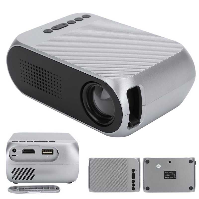 home theater sound system Mini Projector Silver Micro Portable 1080P LED Multi-Function for Home Theater 100-240V home cinema