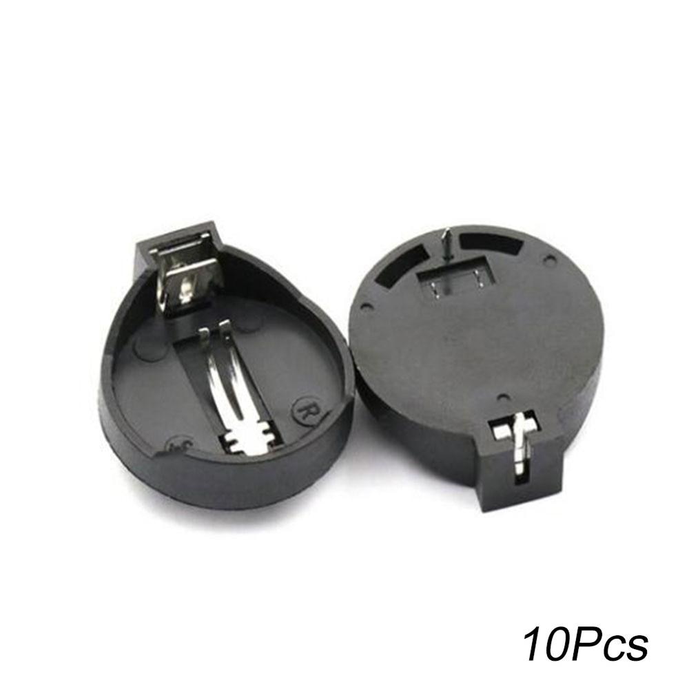 10Pcs Black CR2032 3V Knoopcel Doos Knoopcelbatterij Socket Holder Case Batterij Doos