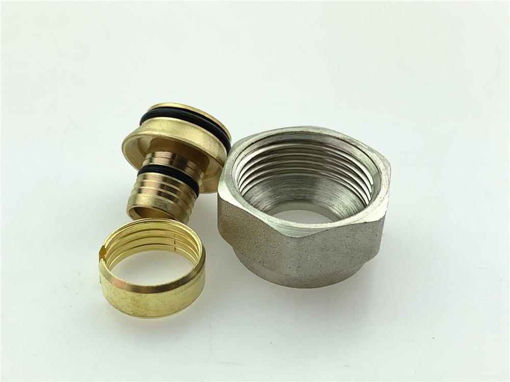 Junta de colector de agua geotérmica, accesorio de latón para calefacción de suelo, subcuenca