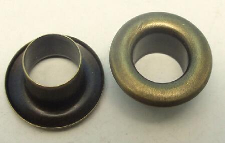 500 sæt 4mm indvendige diameter kobber øjer knapper tøj tilbehør bandbag fund/ guld øje/sort øje: Kobber