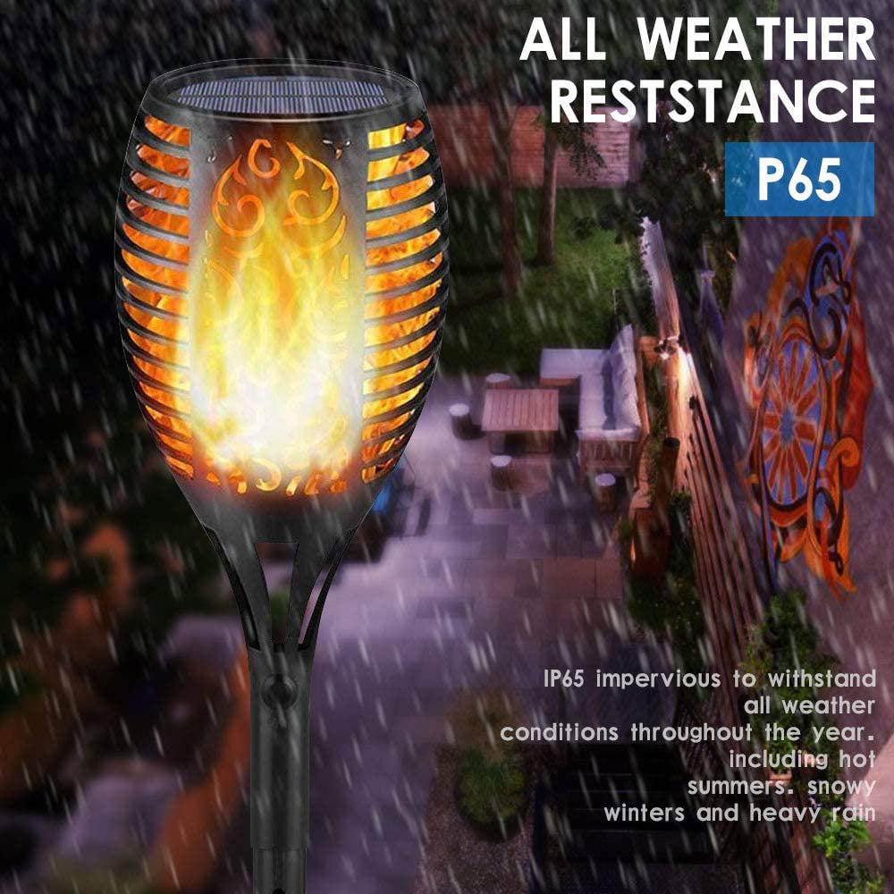 Landscape Lights Solar Torch Light Flickering Spot Lamp Home Garden Solar Lawn Lamp Lawn Light 96LED Waterproof Durable