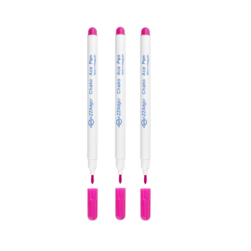 1/7pcs Ink Disappearing Fabric Marker Pen DIY Cross Stitch Water Erasable Pen Dressmaking Tailor's Pen for Quilting Sewing Tools: Red