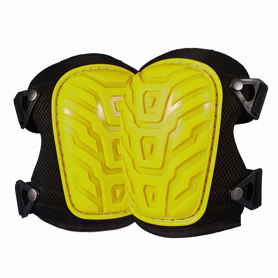 Rodilleras profesionales para el trabajo; Rodilleras de jardinería y construcción con cojín de gel grueso, rodilleras industriales resistentes, 1 par: YELLOW