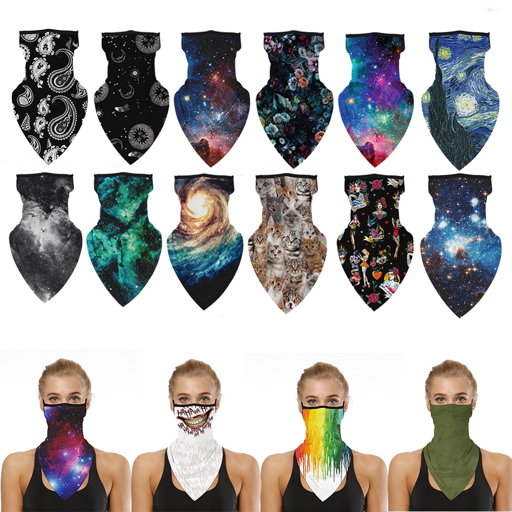 Multi-function Bandana Face Tube Neck Gaiter Balaclava Gaiter Headband Scarf Headwear Bandana Cap Outdoors Supplies