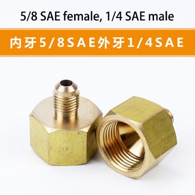 brass fitting adapter SAE1/4 Brass Pipe Hex Nipple Fitting Quick Coupler Adapter Male to Male Thread concentric reducer: Red