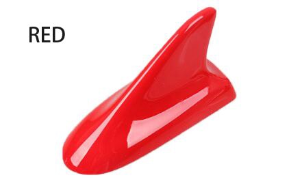 Antena de techo Universal para coche, señal mejorada, forma de aleta de tiburón, pintura de Piano aérea impermeable para Kia Sportage Opel Astra H: Red
