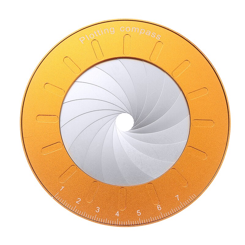 1pc Circle Drawing Tool Stainless Steel Plotting Compass Drafting Drawing Ruler Tools Adjustable Measurement Size