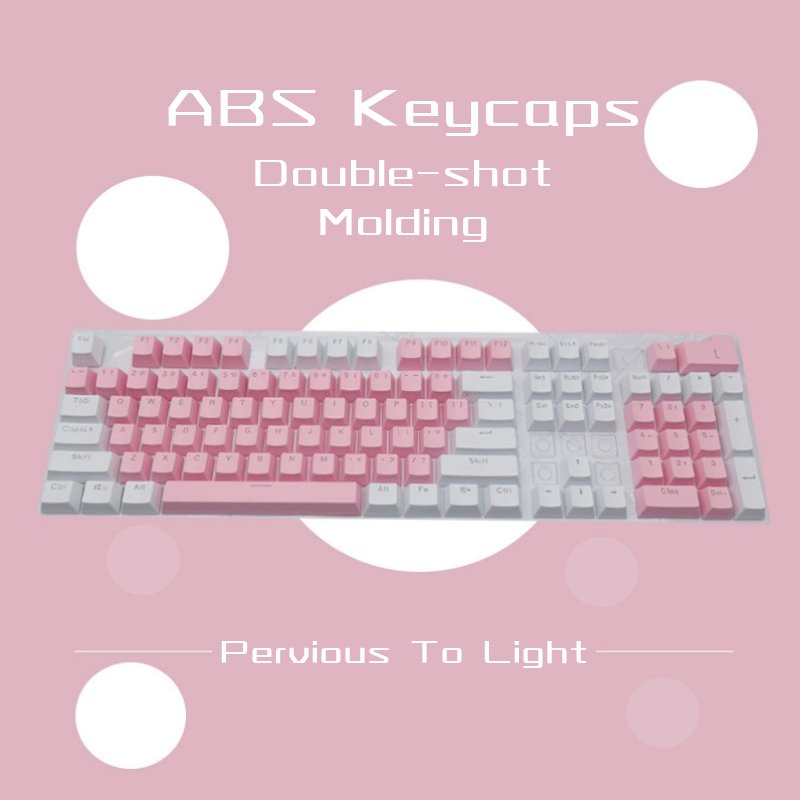 108 Keys 61/87/104/ISO/ANSI Layout OEM Injection ABS Double Shot Keycaps Keyboarde Colorful Transparent Universal Keyboard