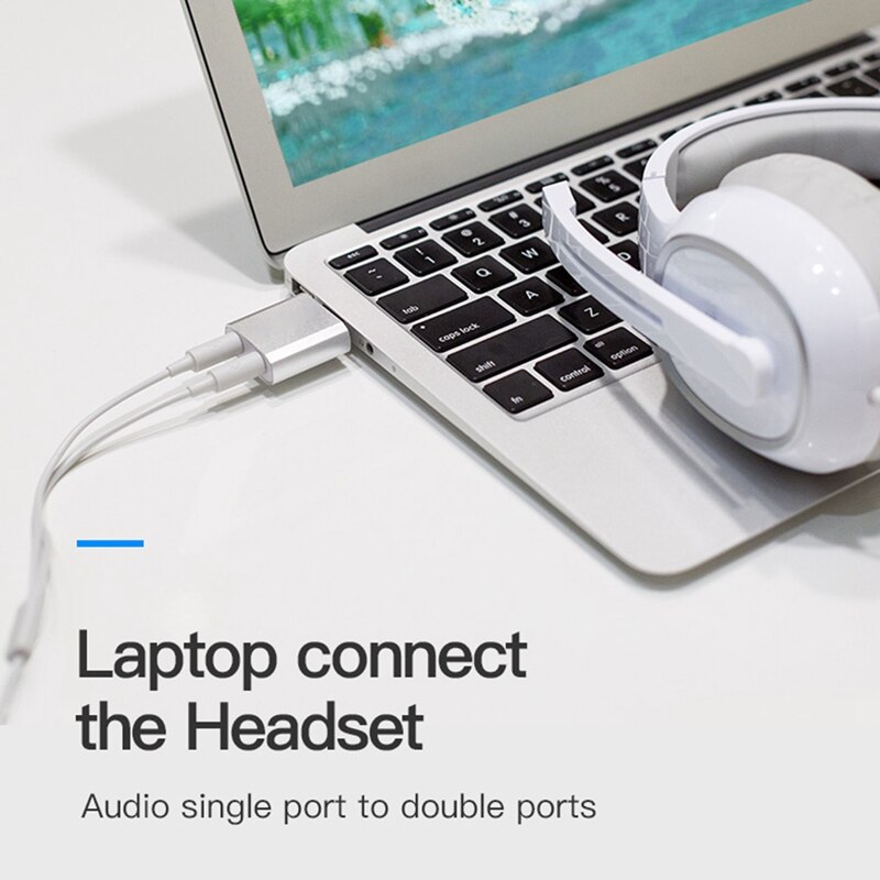 Estéreo externo o tarjeta de sonido Usb a 3,5 Mm Jack auriculares auxiliares adaptador de repuesto para Ps4 altavoz Pc Mic ordenador portátil