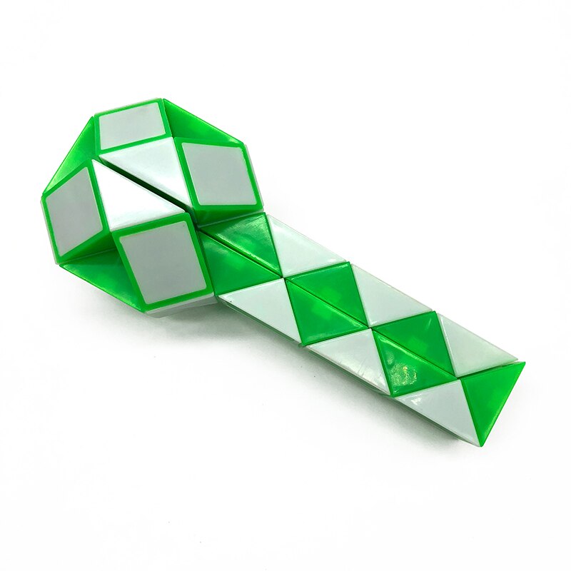 5 pièces Cool pièce serpent variété magique torsion populaire enfants jeu Transformable Puzzle: green
