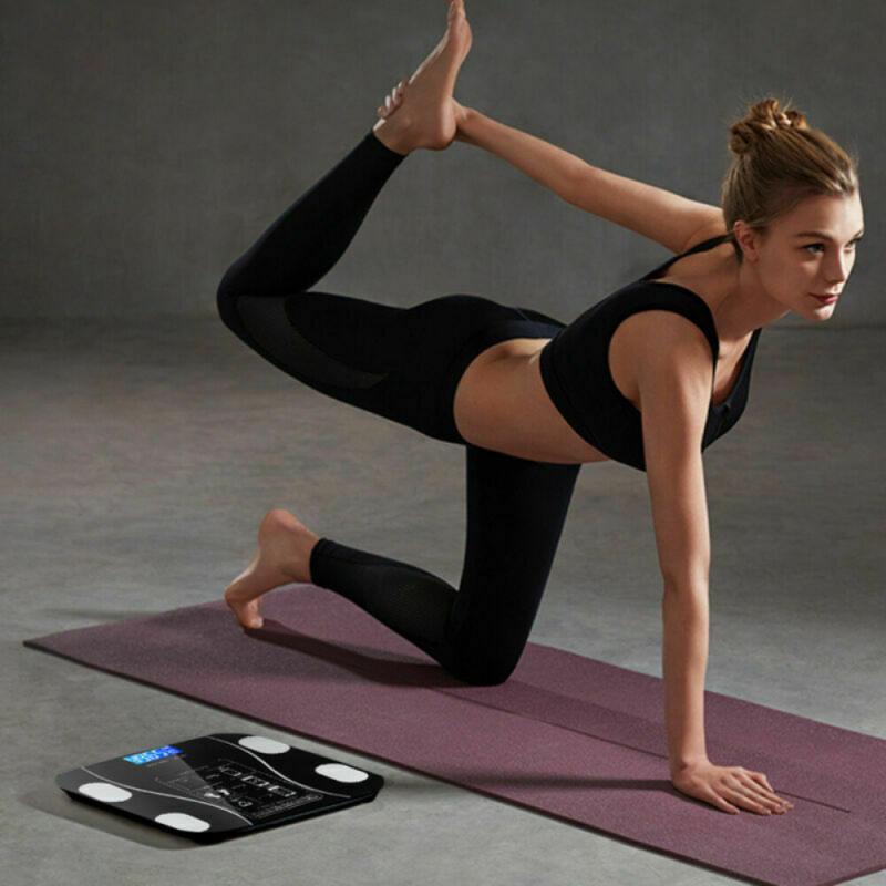 Body Fat Scale Smart Wireless Digital Bathroom Weight Scale Body Composition Analyzer With Smartphone App Bluetooth