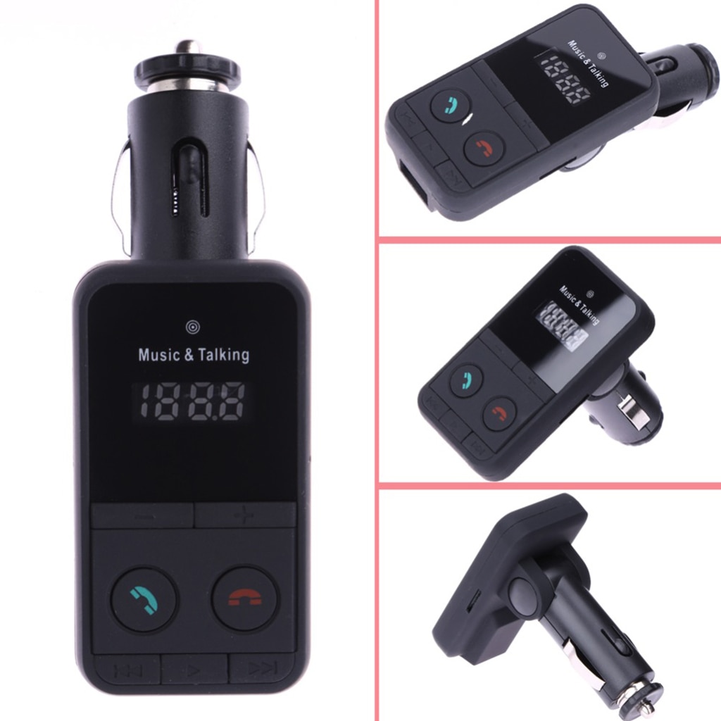 Car Kit Voltmeter Ammeter Wireless Bluetooth FM Transmitter MP3 Player USB