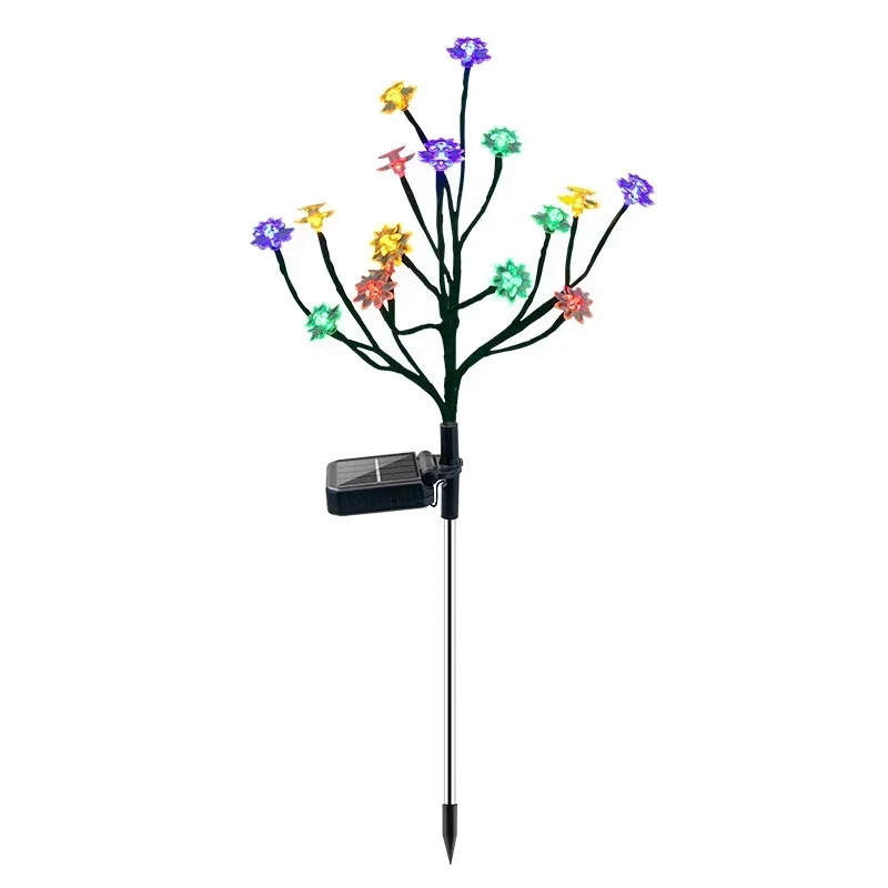 1 stuks zonne-tuinlamp, upgrade waterdichte zonne-lantaarn, heeft twee verlichtingsmodi zonne-buitenlamp tuindecoratie: Coral Red