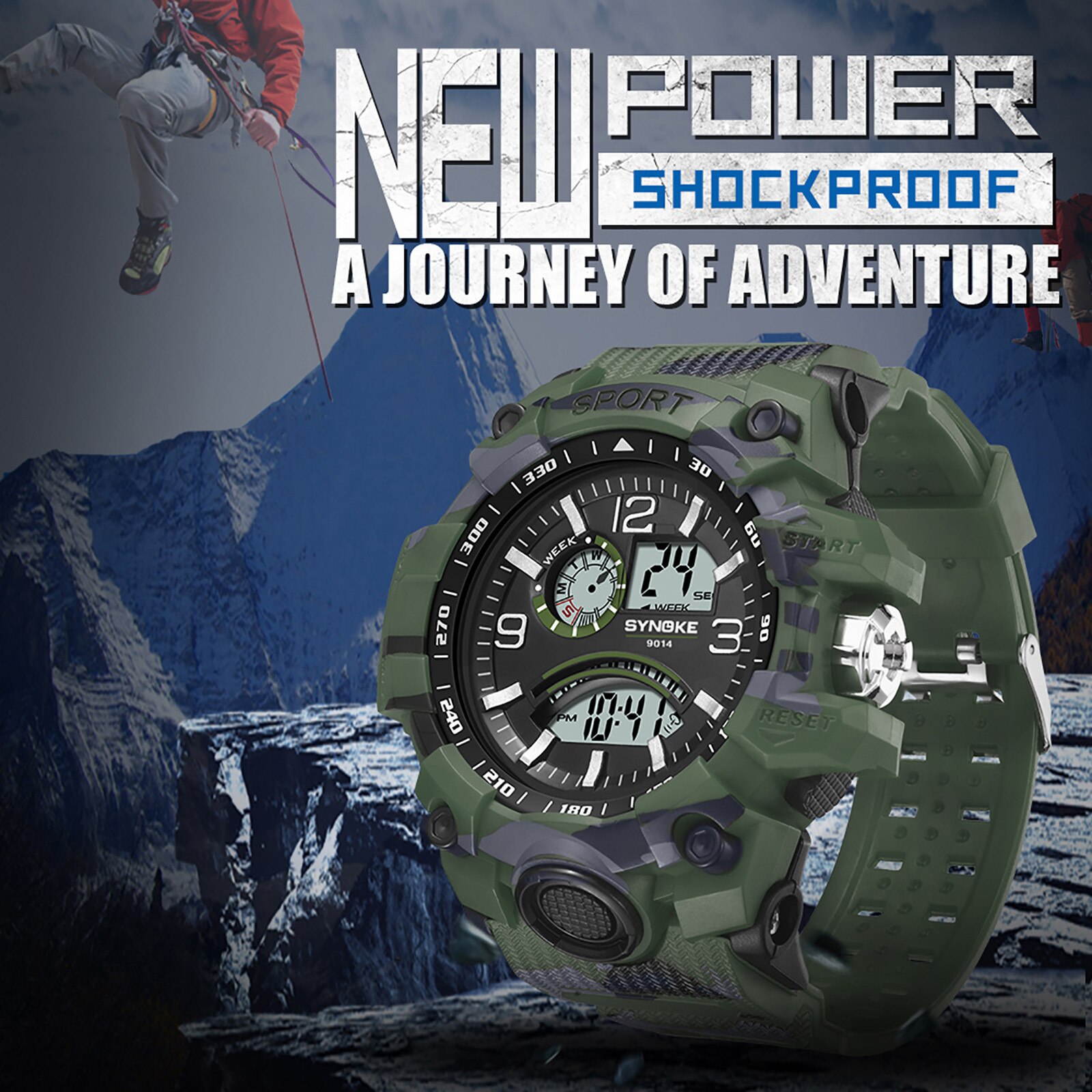 Men's Electronic Sports Watch Multi-function Outdoor Sports Watch With Large Screen Minimalist Ultra Thin Watches