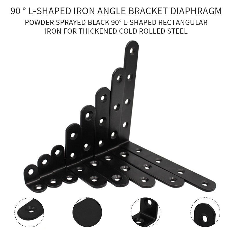 90 Angle L Shaped Shelf Bracket L Bracket Corner Code Wall Mount
