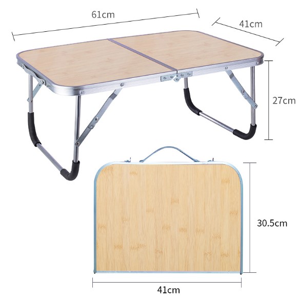 Mesa de cama portátil giratoria para ordenador portátil mesa plegable extraíble Escritorio de pie muebles para el hogar: 3