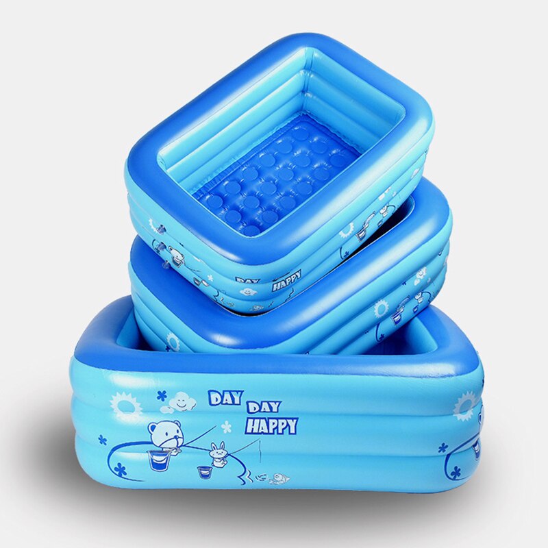 Bañera de baño para niños, para uso en el hogar, piscina inflable cuadrada, piscina inflable para niños GHS99