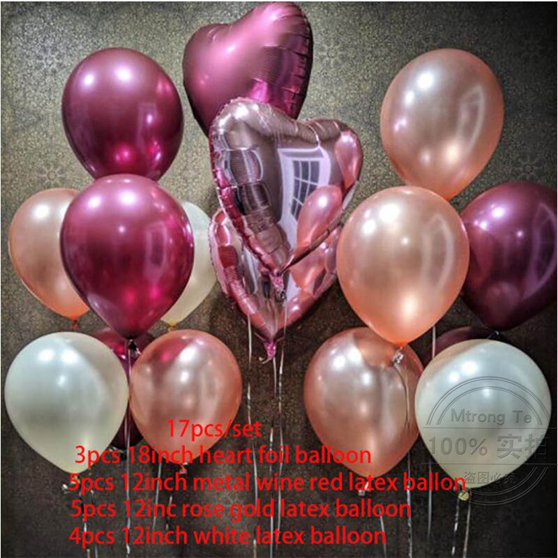 Rosa guld ballonger stjärna hjärta folie ballong bröllop födelsedag dekorationer transparent konfetti ballong födelsedagsfest dekoration: Ljusgrön