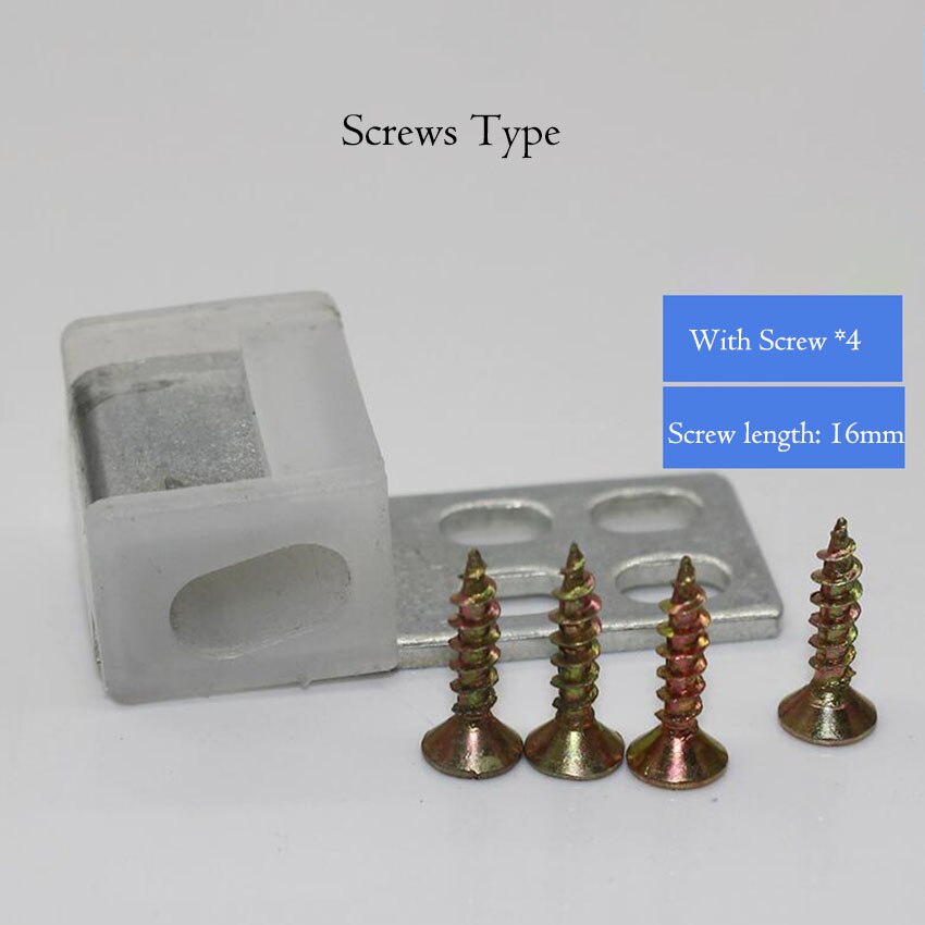 1Pc Sofa Spring Fixing Clip With Srews/Nails, Car Seat Spring Buckle Home Furniture Hasps Iron Spring Clips Hardware Accessories: Screws Type