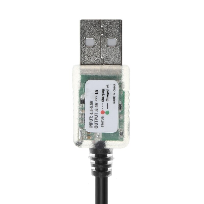 câble de Charge d'alimentation USB 5V à 8.4V pour vélo LED phare 18650 batterie