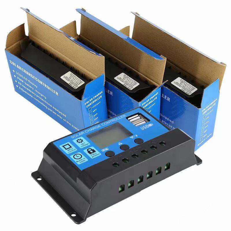 10A 20A 30A 60A Solar Panel Controller 12V/24V Batterie Laderegler 2 USB 10A ~ 100A Photovoltaik Zelle Panel Ladegerät Regler