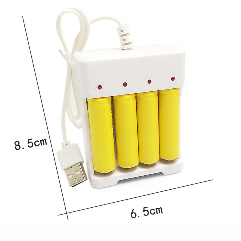 Usb 3- slots /4- slots snelladende batterijlader kortsluitbeveiliging aaa en aaa oplaadbare batterijstation