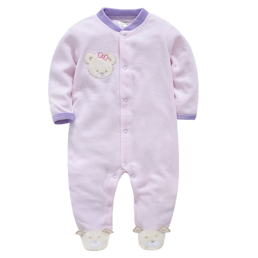 Autumn Cartoon Baby boy clothes spring newborn baby girl jumpsuit 0-9m cute pure cotton Long Sleeve kids climbing pajamas