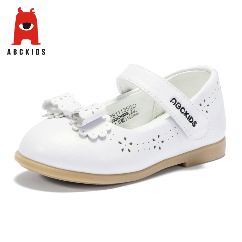 ABC KIDS shoes Spring Girl Breathable Anti-Slip Hollow Bowknot Casual Walking Shoes Sneakers Soft Soled