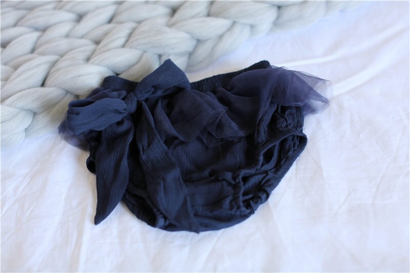 Mode grote boog shorts Baby Katoen Ondergoed Meisjes Slipje Kids Kinderen kant Onderbroek 3-24 m: ink / 3M