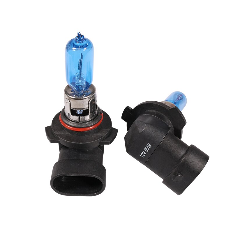 YCCPAUTO 2Pcs HB3 9005 65W Car Halogen Headlight White Quartz Glass Bulb Auto Fog Lighting Lamp 5500K 12V