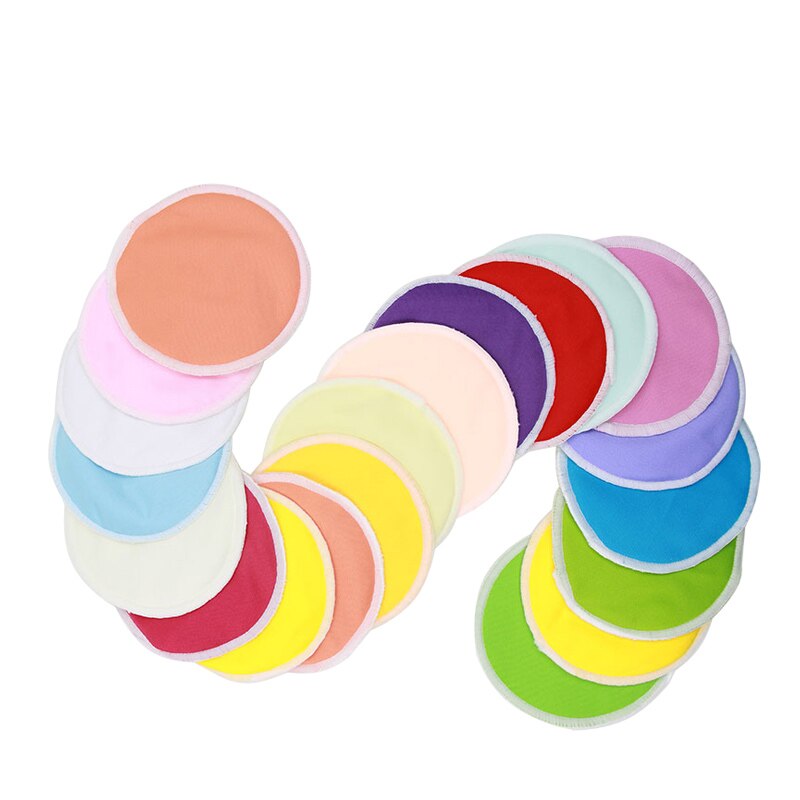 5 Pairs Zwangere Vrouwen Wasbare Bamboe Borst Pad Verpleging Pads Effen PUL Waterdichte Herbruikbare Dame Borstvoeding Pads + 1 Zak