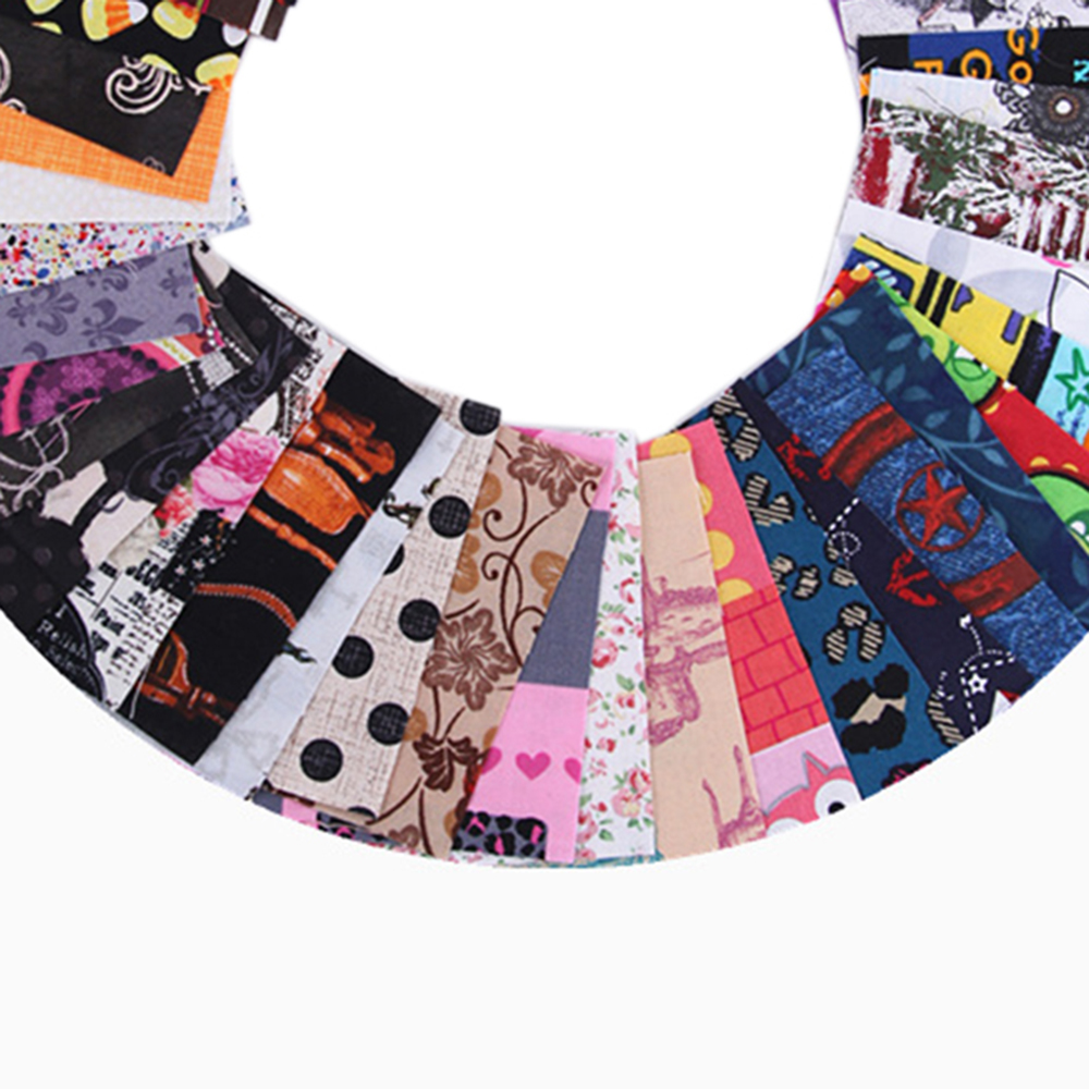 50pcs DIY Handmade Cotton Fabrics Patchwork Group Cotton Cloth DIY Flower Pattern Manual Cloth 10*10cm