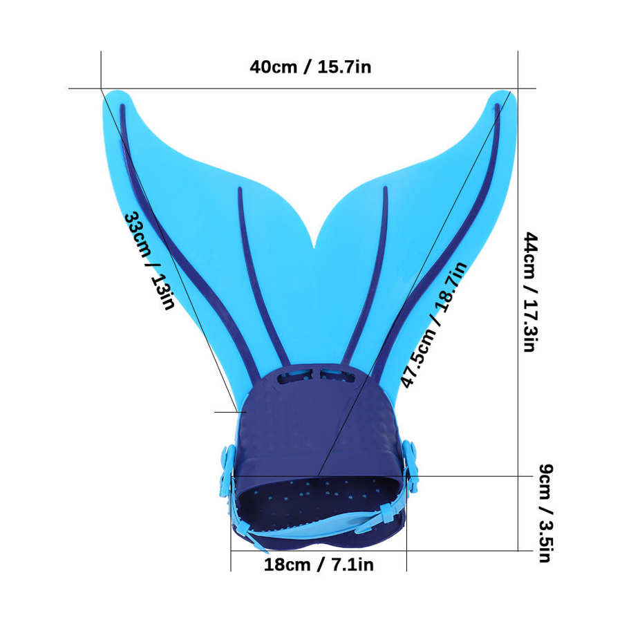 Kids Swimming Fins Children Training Flipper Mermaid Swim Fin Swimming Foot Flipper Diving Feet Tail For Children Water Sport