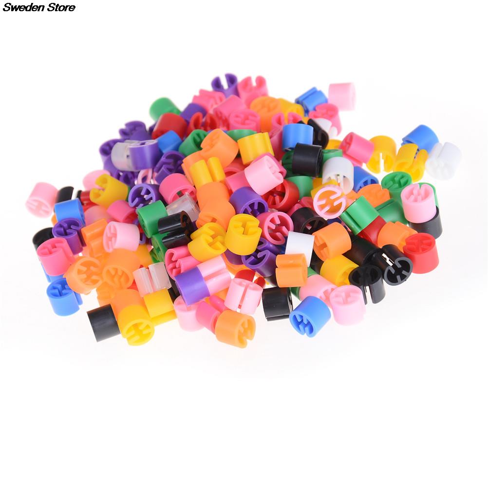 100 stk plasthenger med trykkfeste størrelse markører kleshengere klips for størrelser kleshenger tilbehør etikettrør merket sirkelmarkør